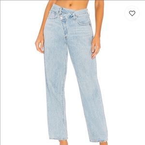AGOLDE criss cross jeans